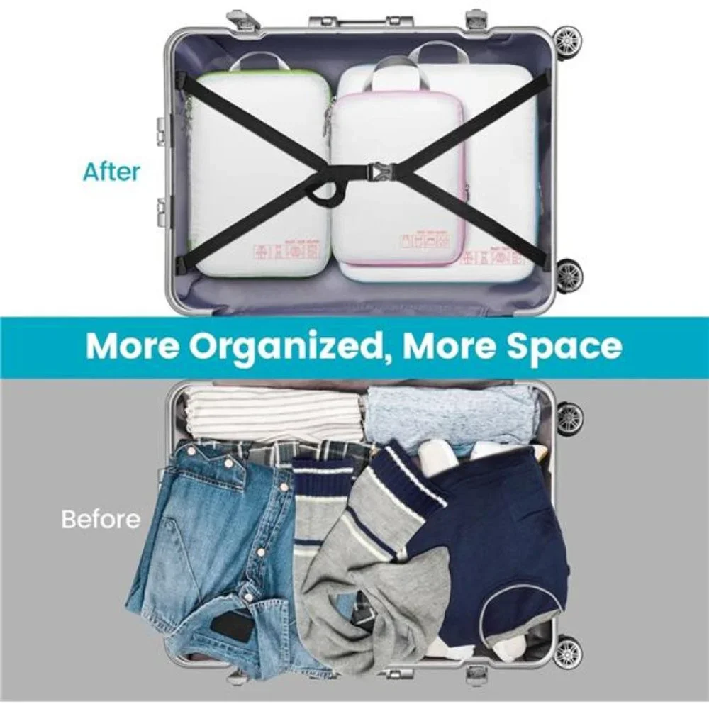 Compression Packing Cubes for Travel, Travel Bags Luggage Organizers Travel